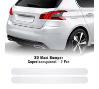4R Quattroerre.it 12545 Bumper Paracolpi Universali per Auto, 40 mm x 47 cm, Trasparente, 2 Pezzi