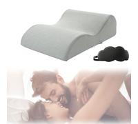 Bumpy Cuddles Pillow, 45° Angle Perfect Position, Comfort Memory Foam Wedge Pillows, Support That Lasts All Day, Easy Care, for Both Men and Women Aids Pace Control (Grey)