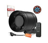 BUMSOU Estrattore Aria 100mm Bidirezionale 6 Velocità Telecomando - Ventola Aspirazione Silenzioso Potente con Protezione dal Surriscaldamento, Ventilatore a Condotto, Aspiratore Bagno Cucina Tenda