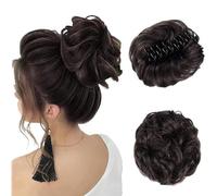 Bun Extension Clips, Bun Hair Pieces for Women, Wavy Claw Clip Messy Bun Hair Piece For Women, Natural Fake Extensions, Claw Clip Ponytail Extension (10)