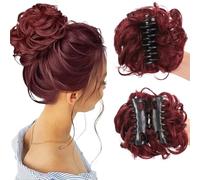 Bun Hair Pieces for Women, Bun Extension Clips, Messy Bun Hair Piece, Claw Clip Ponytail Extension, Soft Hairs Buns Hairpieces for Women Daily Wear (SW283-99J)