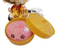 Bun Squeeze Toy - Cute Glitter Bread Shape Stress Reliever, Funny Antistress Fidget Object | Multifunctional Relaxation Accessory Suitable Adults Students Work Study Home Office Travel Party Favors