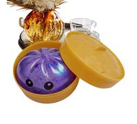 Bun Squeeze Toy - Cute Glitter Bread Shape Stress Reliever, Funny Antistress Fidget Object | Multifunctional Relaxation Accessory Suitable Adults Students Work Study Home Office Travel Party Favors