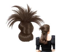 Bun Wig with Claw Clip, Messy Hair Bun Extension, Comfortable Faux Hairpiece, Average Size Women, Stylish Fake Updo for Travel, Daily Wear, Parties, and Events Polished Looks