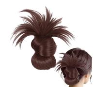 Bun Wig with Claw Clip, Messy Hair Bun Extension, Comfortable Faux Hairpiece, Average Size Women, Stylish Fake Updo for Travel, Daily Wear, Parties, ed Eventi Polished Looks