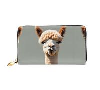 BUNAL Alpaca Avatar elegante portafoglio multifunzione - design minimalista 12 scomparti per carte di credito protezione pieghevole multistrato per le tue carte e gli oggetti essenziali, nero, Taglia