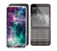 BUNAL Cover per Nokia 235 4G 2024 (2.80") + Vetro Temperato(2 pezzi), Custodia per Telefono Antiurto Antiscivolo Case Protettiva in Morbido Silicone + Pellicola - Marcio 2