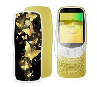 BUNAL Cover per Nokia 3210 2024 (2.40") + Vetro Temperato(2 pezzi), Custodia per Telefono Antiurto Antiscivolo Case Protettiva in Morbido Silicone + Pellicola - Marcio 1