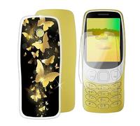 BUNAL Cover per Nokia 3210 2024 (2.40") + Vetro Temperato(2 pezzi), Custodia per Telefono Antiurto Antiscivolo Case Protettiva in Morbido Silicone + Pellicola - Marcio 1
