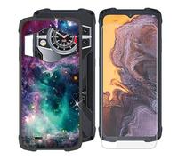 BUNAL Custodia per Cubot KingKong 9 (6.58") + Vetro Temperato, Cover Antiurto Antiscivolo Morbido Silicone Nero Case Bumper Protettiva per Cubot KingKong 9 - Marcio 2