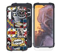 BUNAL Custodia per Cubot KingKong 9 (6.58") + Vetro Temperato, Cover Antiurto Antiscivolo Morbido Silicone Nero Case Bumper Protettiva per Cubot KingKong 9 - Sorpresa