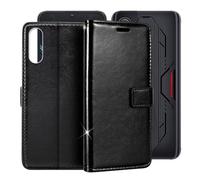 BUNAL Custodia per Cubot X70 (6.58"),Cover a Portafoglio in Pelle con Scomparti per Contanti e Carte di Credito in Morbido TPU con Funzione Supporto - Nero