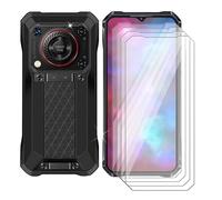 BUNAL Custodia per Oukitel WP33 Pro (6.60") Vetro Temperato（4 pezzi）, 9H Durezza Ultra Resistente Antigraffio Antimpronta Film Protettivo Pellicola Vetro per Oukitel WP33 Pro