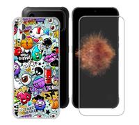 BUNALFaa Cellulare Custodia + Vetro temperato per Gigaset GX30 | Film Protettivo Antigraffio - Antiurto-morbido Cover silicone TPU Bumper - Chiaro per Gigaset GX30 6.58" -XS40