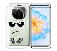 BUNALFaa Cover per FOSSiBOT S3 Pro (6.67") + (2 pezzi) Vetro Temperato, Custodia per Antiurto Antigraffio Protettiva Case Ultra Sottile Silicone Custodie + Pellicola - Non toccare