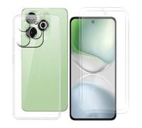 BUNALFaa Cover per Umidigi Note 100x (6.80") + (2 pezzi) Vetro Temperato, Custodia per Antiurto Antigraffio Protettiva Case Ultra Sottile Silicone Custodie Pellicola -Transparent