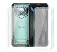 BUNALFaa Custodia per Doogee S200X VIP (6.72") Vetro Temperato Film Protettivo（5 pezzi）, 9H Durezza Ultra Resistente Antigraffio Antimpronta Film Protettivo Pellicola Vetro