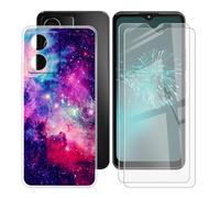 BUNALFaa Custodia per HMD Arc 4G (6.52") + Vetro Temperato Film Protettivo (2 pezzi), Cover per Antiurto Antiscivolo Case Protettiva in Silicone TPU per -alieno