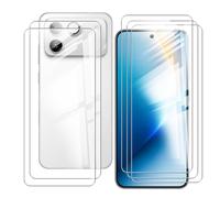 BUNALFaa Custodia per Honor Win RT (6.83") Vetro Temperato Film Protettivo（5 pezzi）, 9H Durezza Ultra Resistente Antigraffio Antimpronta Film Protettivo Pellicola Vetro