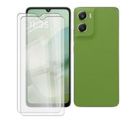 BUNALFaa Custodia per Motorola Moto G06 (6.88") Vetro Temperato（2 pezzi）, 9H Durezza Ultra Resistente Antigraffio Antimpronta Film Protettivo Pellicola Vetro per Motorola Moto G06