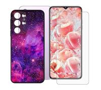 BUNALFaa Custodia per Oukitel C1 Plus 2025 (6.52") + con Vetro Temperato Protezioni schermo, Case Black Silicone Morbido Cover Bumper Protettiva Antiurto Antiscivolo -Viaggio oltre