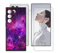 BUNALFaa Custodia per ZTE Nubia Red Magic 11 Air (6.85") + con Vetro Temperato Protezioni schermo, Case Black Silicone Morbido Cover Bumper Protettiva Antiurto Antiscivolo -Viaggio oltre