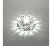 BUNCC Faretto da incasso a LED per la casa commerciale in cristallo di vetro 3W Semplicità Illuminazione da incasso moderna Evidenziare le luci del soffitto Lampade da incasso per camera da letto d'in