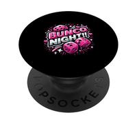 Bunco Night Divertente Gioco di dadi Bunco Night Women PopSockets PopGrip Adesivo