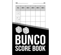 Bunco Score Book - 100+ Score Sheets | 6x9 Format: Perfect for Bunco Nights and Game Parties