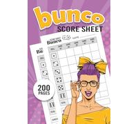 Bunco Score Sheets: Bunco Game Score Book | Dice Game Tracker | Game Night Notebook | 200 Pages | Compact 6x9 Scorekeeping Pad