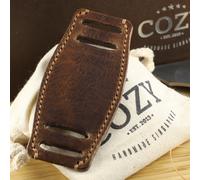 Bund Pad in pelle 402 vintage conciata al veg italiana fatto a mano per cintu...