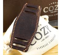 Bund Pad in pelle 405 vintage conciata al veg italiana fatto a mano per cintu...