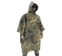Bundeswehr Flecktarn Bw Poncho Flecktarn Con Ir Rivestimento Poncho da Pioggia