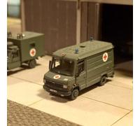 Bundeswehr Mercedes-Benz T2 609D, Ambulanza, Scala N, 1:160, Minitanks, Incolore