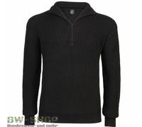 BUNDESWEHR TROYER NERO BW PULLOVER MAGLIONE DA LAVORO CACCIA ARMY ROLLI PULLOVER