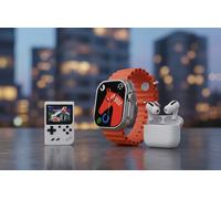 Bundle 3 in 1: Smartwatch M5 Ultra + Auricolari Wireless TWS + Mini Console di G