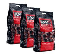 BUNDLE 3 x Sacco da 8 kg di Bricchetti Weber Cod. 17591