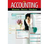 Bundle: Accounting, Loose-leaf Version, 24th + MindTap Accounting, 1 term (6 months) Printed Access Card with Selections from Warren/Reeve/Duchac’s Principles of Accounting I, 24th