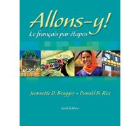Bundle: Allons-y!: Le Français par etapes (with Audio CD), 6th + Workbook/Lab Manual + Workbook/Lab Manual Answer Key + Lab Audio CD’s + Personal ... by Elluminate 2-Semester Printed Access Card