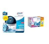 Bundle Ariasana Aero 360° kit Assorbiumidità (1 Dispositivo incl. 1 Ricarica Tab 450g), Deumidificatore non Elettrico e Riciclabile & Ariasana Aero 360° Ricarica TAB Lavanda, 3 Tab da 450g