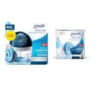 Bundle Ariasana Aero 360° kit Assorbiumidità (1 Dispositivo incl. 1 Ricarica Tab 450g), Deumidificatore non Elettrico e Riciclabile & Ricarica Tab Inodore Per Dispositivo Aero 360° Kit, 1 Tab da 450g