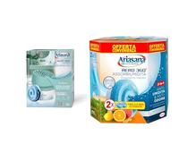 Bundle Ariasana Assorbiumidità Aero 360° Compact Turchese, 1 Deumidificatore e 1 Tab da 450g & Ariasana Aero 360° Ricarica Tab Agrumi, 2 Tab da 450g