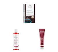 Bundle BIOCLIN Tinta Permanente Castano Mogano 4.5 + Shampoo e Maschera Post Colore - Nutrizione, Protezione e Luminosità per Capelli Colorati e Cute Sensibile