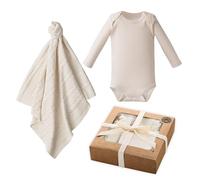 Bundle Bliss Set regalo per neonati in 100% cotone biologico - coperta e body | Set di vestiti per neonati e neonati morbido e traspirante (0-3 mesi)