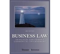 Bundle: Business Law: Principles for Today's Commerical Environment, 3rd + WebTutor™ on Blackboard 2-Semester Printed Access Card