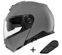 Bundle Casco Modulare Schuberth C5 Concrete Grey con Interfono Sc2 Standard