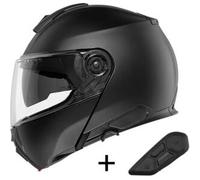 Bundle Casco Modulare Schuberth C5 Nero Opaco con Interfono Sc2 Standard