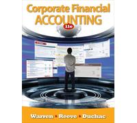 Bundle: Corporate Financial Accounting, 11th + CengageNOW on WebCT(TM) Printed Access Card