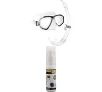 Bundle Cressi Perla, Snorkeling, Apnea, Immersioni-Combo Set Maschera Perla+Snorkel Mexico,Taglia Unica, Unisex Adulto+Cressi Premium Anti Fog-Anti-fog per Maschere Sub e Occhialini Nuoto