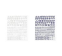 Bundle di 4R Quattroerre.it 1234 Kit Lettere Adesive, Argento + 4R Quattroerre.it 1236 Kit Lettere Adesive, Blu